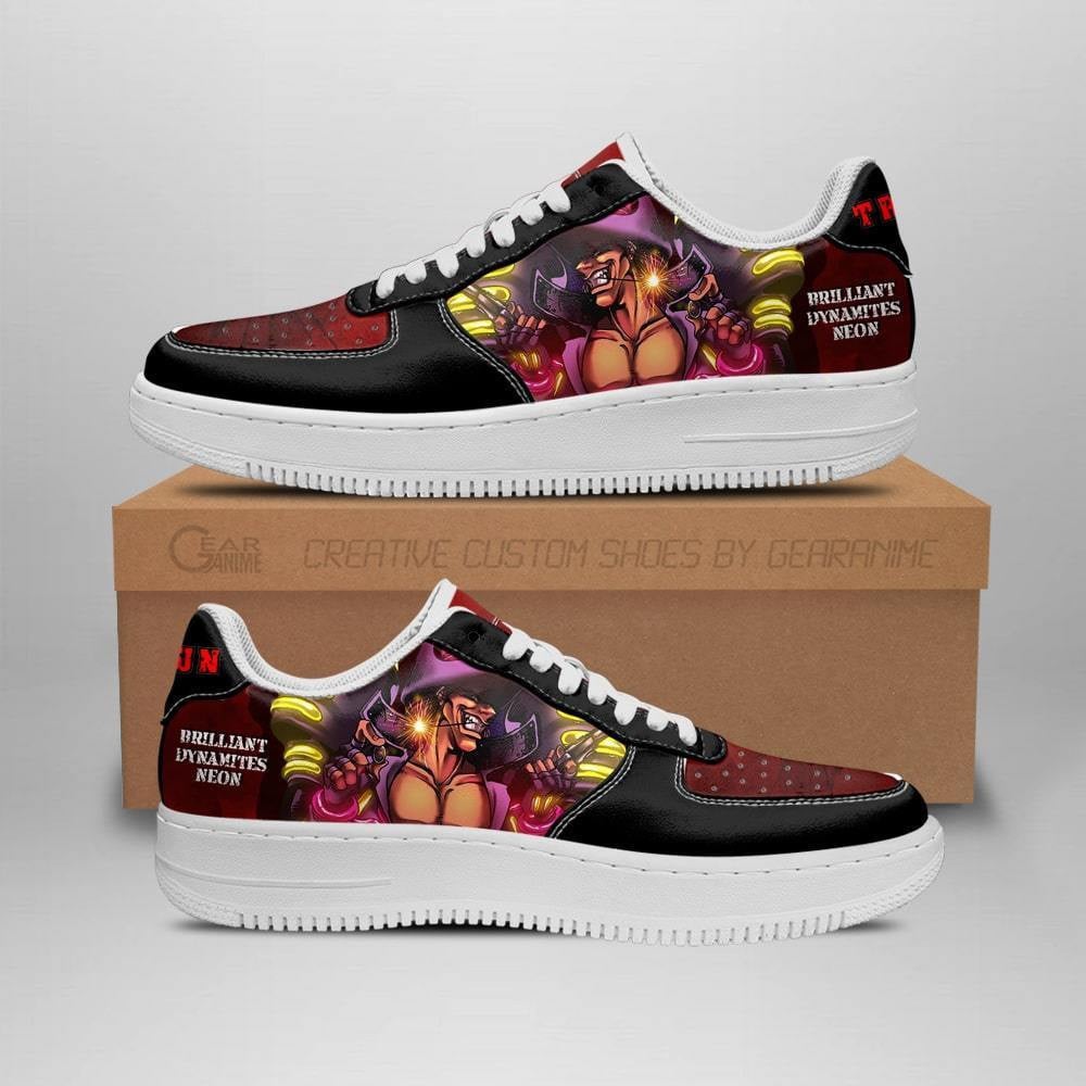 Brilliant Dynamites Neon Custom Anime Low-Top Leather Sneakers