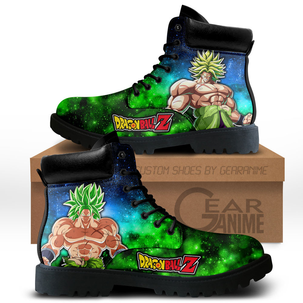 Broly Custom Anime Combat Boots NTT051