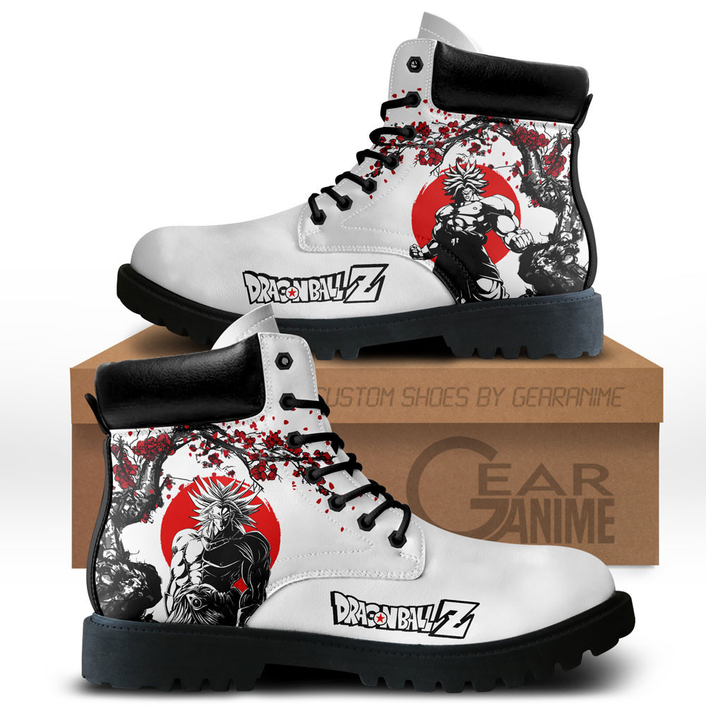 Broly Custom Anime Combat Boots NTT071