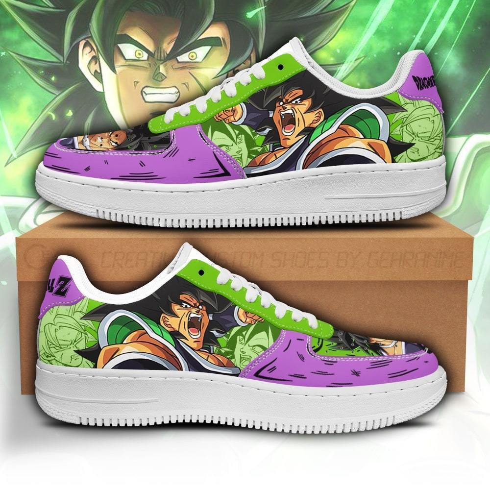 Broly Custom Anime Low-Top Leather Sneakers