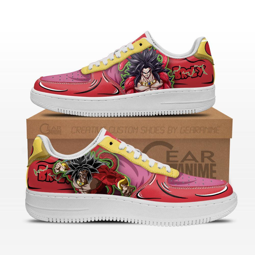 Broly Custom Anime Low-Top Leather Sneakers