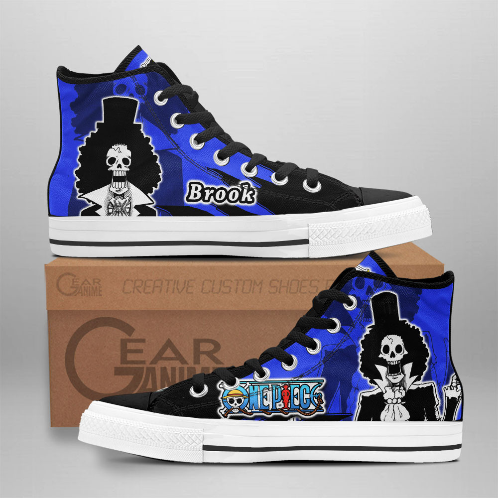 Brook Custom Anime High-Top Canvas Shoes