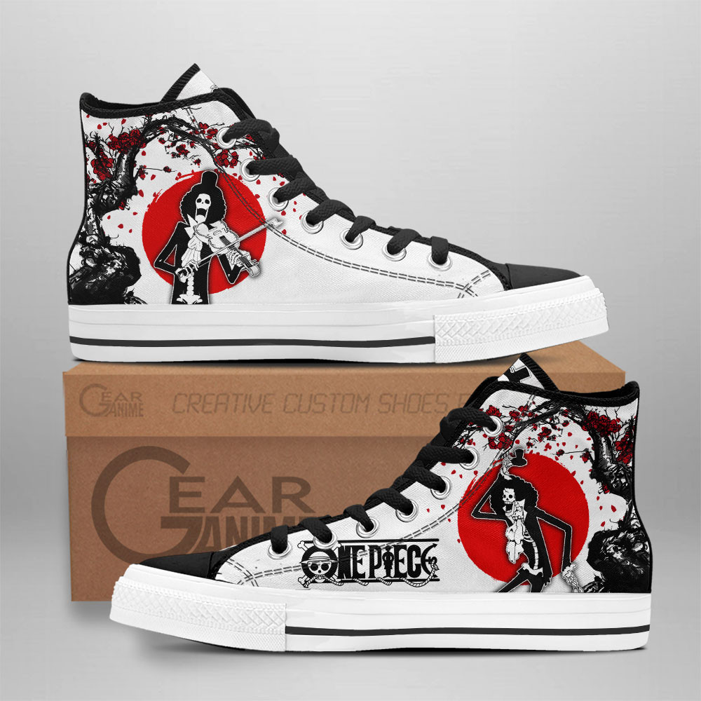 Brook Custom Anime High-Top Canvas Shoes