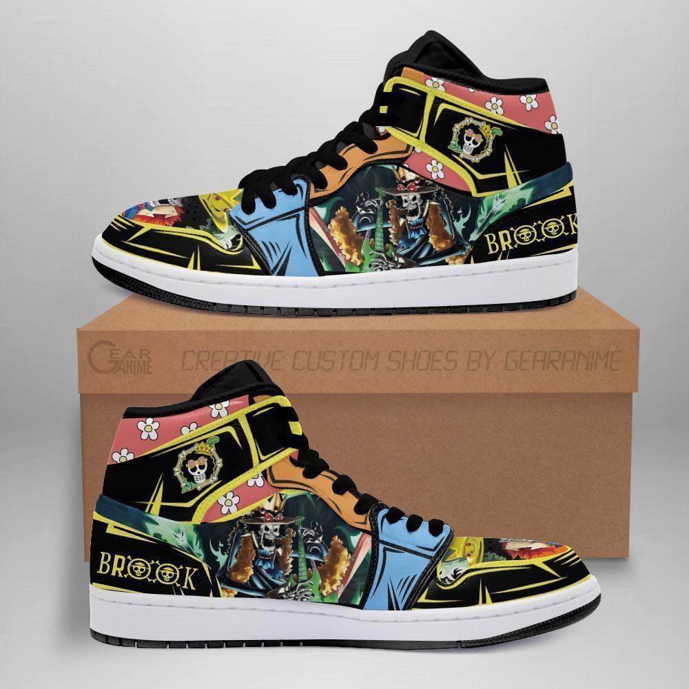 Brook Custom Anime High-Top Leather Sneakers Soul King Edition