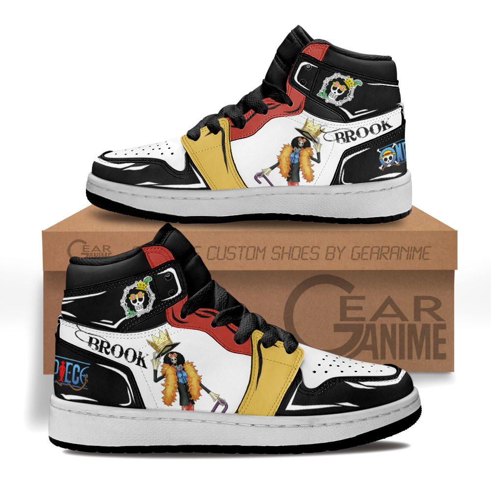 Brook Custom Anime Kids High-Top Leather Sneakers