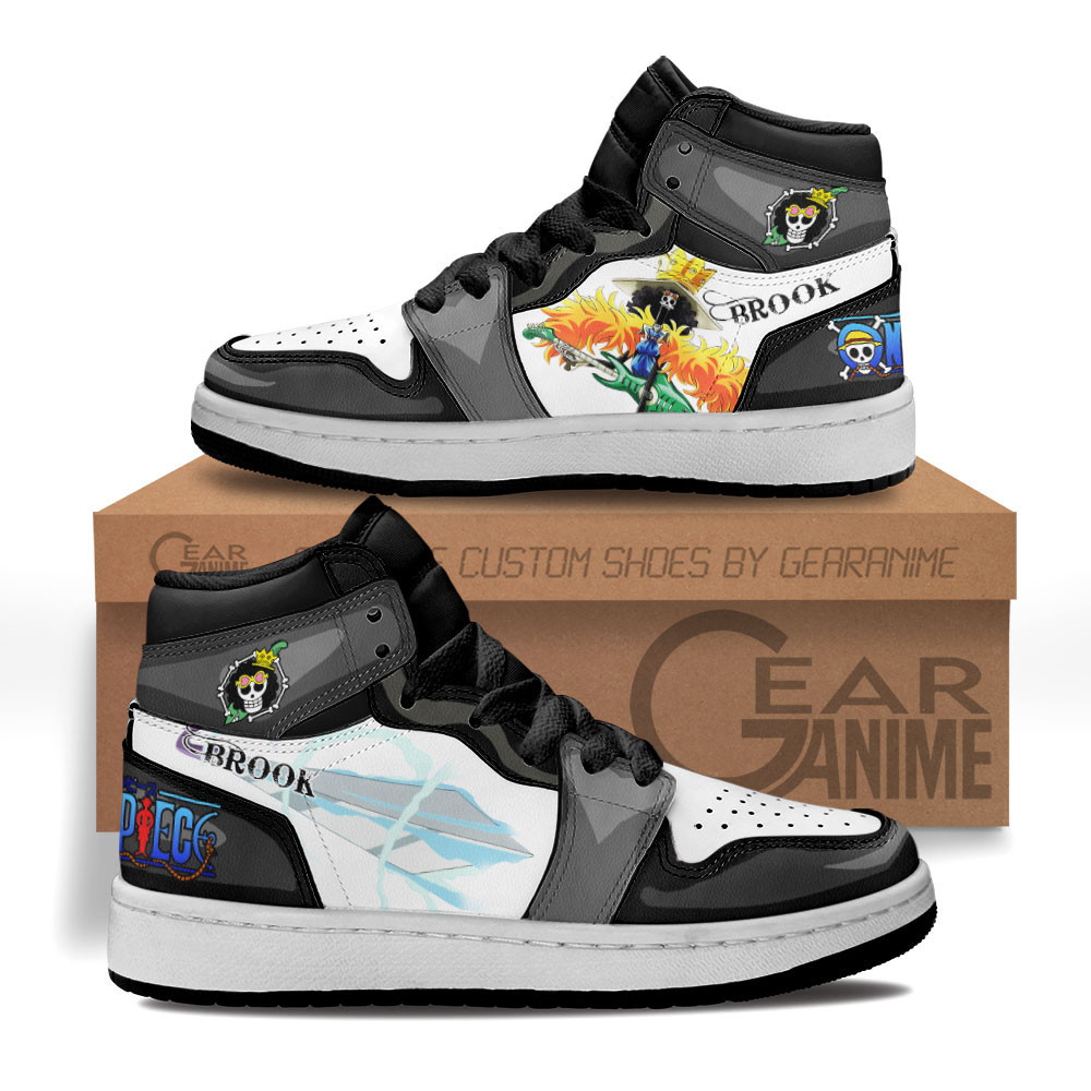 Brook Custom Anime Kids High-Top Leather Sneakers