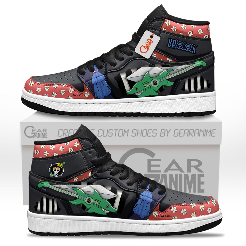 Brook High-Top Leather Sneakers Custom Name