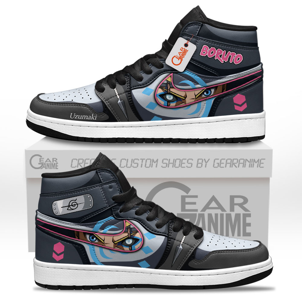 BRT Uzumaki High-Top Leather Sneakers Custom Name