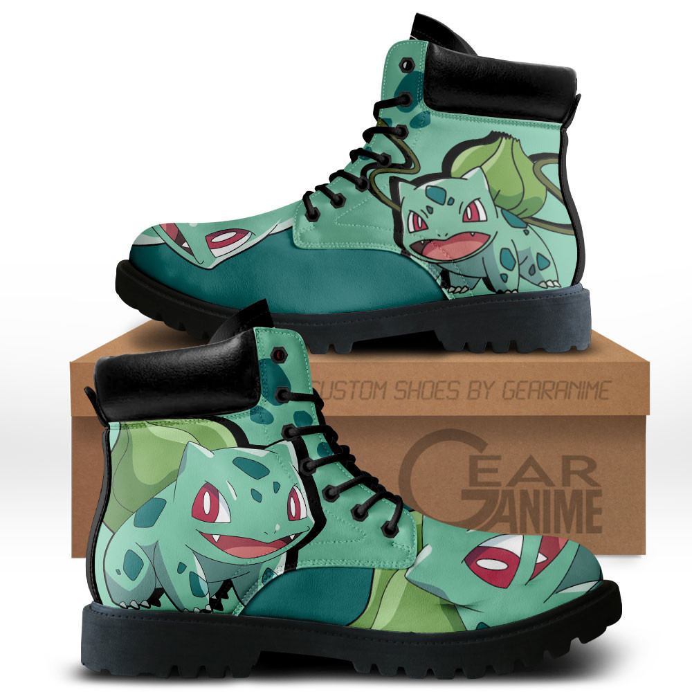Bulbasaur Custom Anime Combat Boots