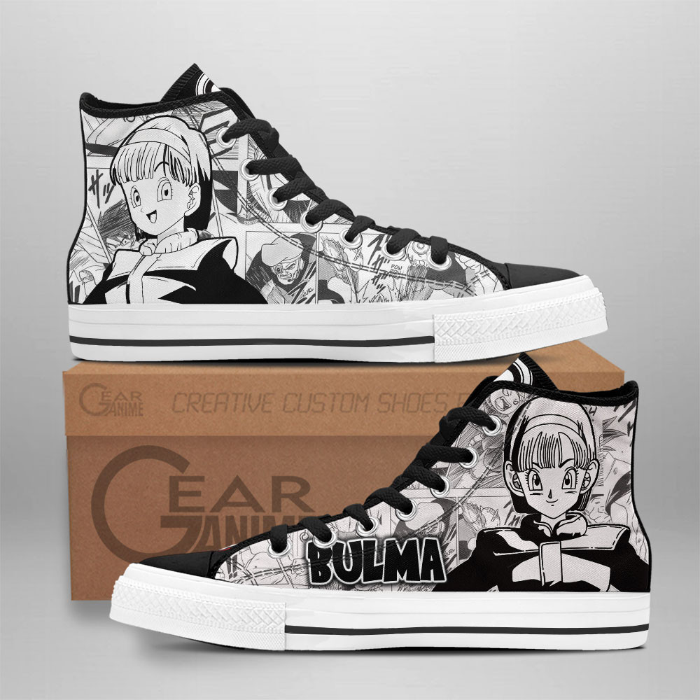 Bulma Custom Anime High-Top Canvas Shoes