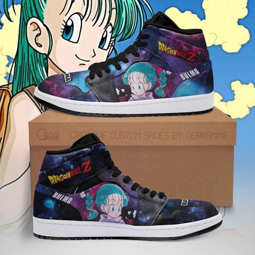 Bulma Custom Anime High-Top Leather Sneakers Galaxy PT04