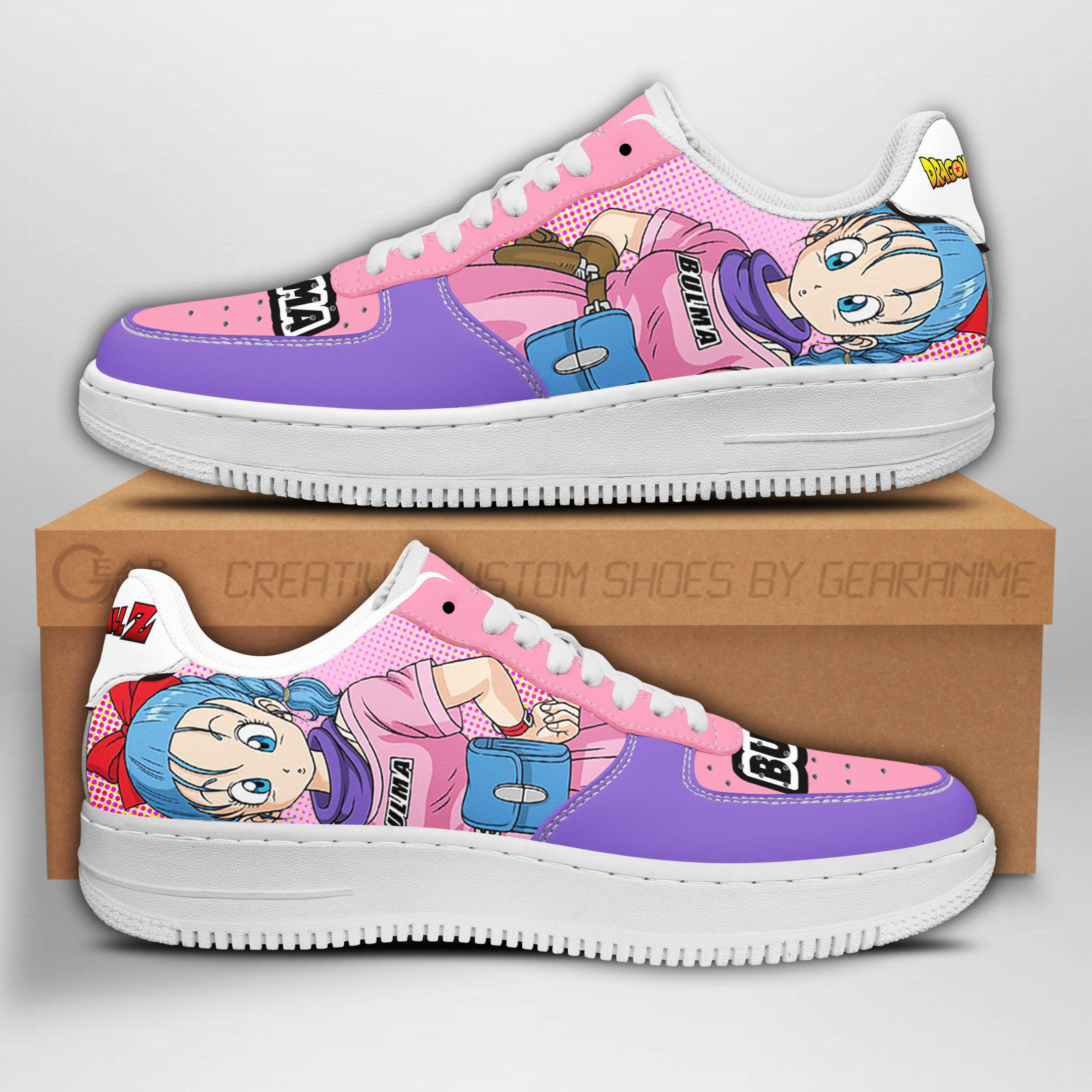 Bulma Custom Anime Low-Top Leather Sneakers