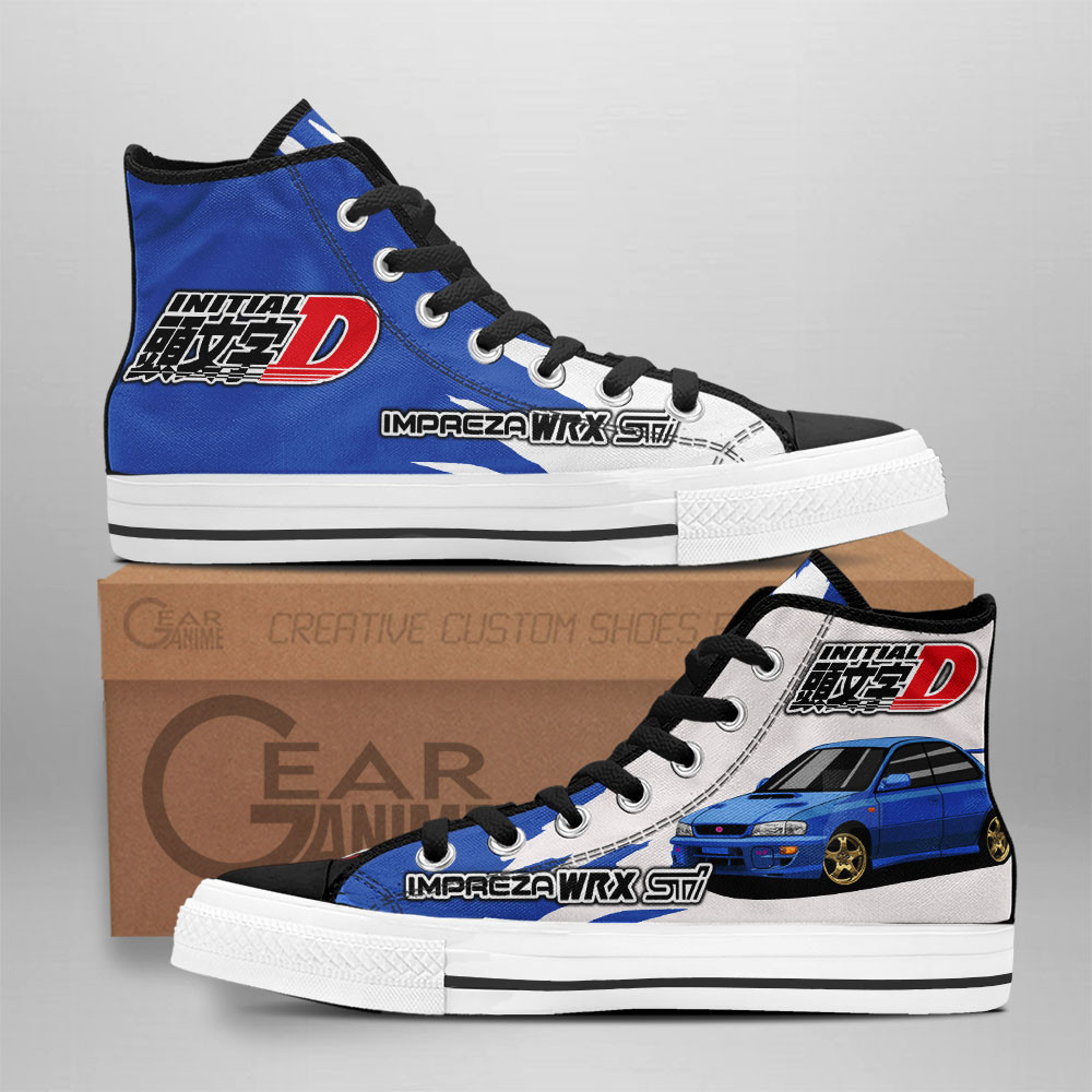Bunta Fujiwara Custom Anime High-Top Canvas Shoes Initial Shoes NTT180