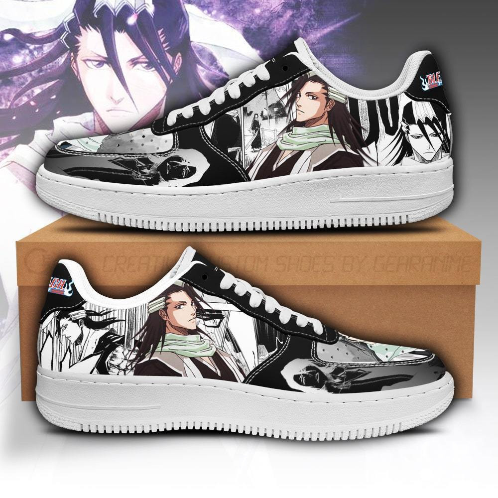 Byakuya Custom Anime Low-Top Leather Sneakers