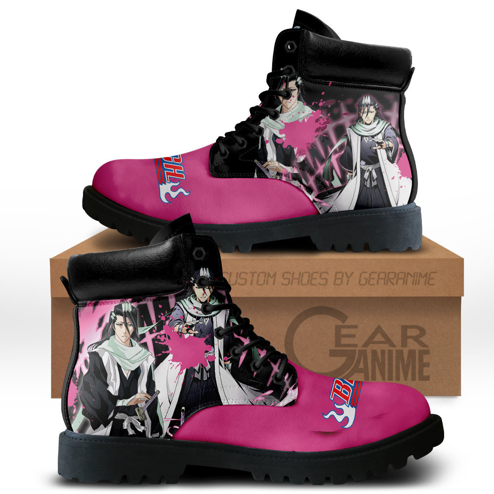 Byakuya Kuchiki Custom Anime Combat Boots MV0710