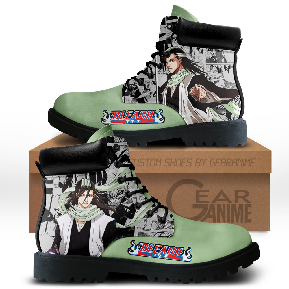 Byakuya Kuchiki Custom Anime Combat Boots NTT071