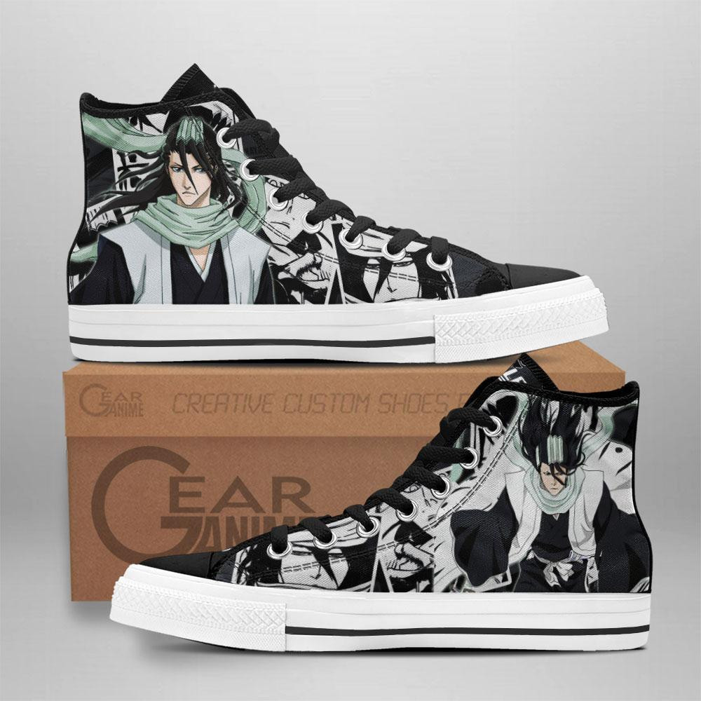 Byakuya Kuchiki Custom Anime High-Top Canvas Shoes TT0409