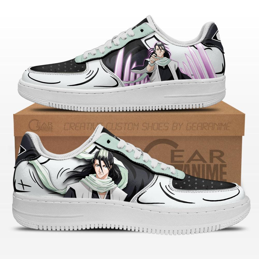 Byakuya Kuchiki Custom Anime Low-Top Leather Sneakers