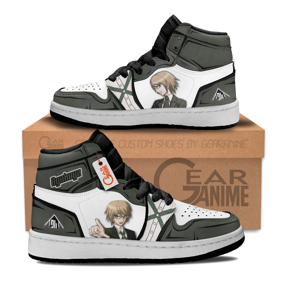 Byakuya Togami Custom Anime Kids High-Top Leather Sneakers Personalized