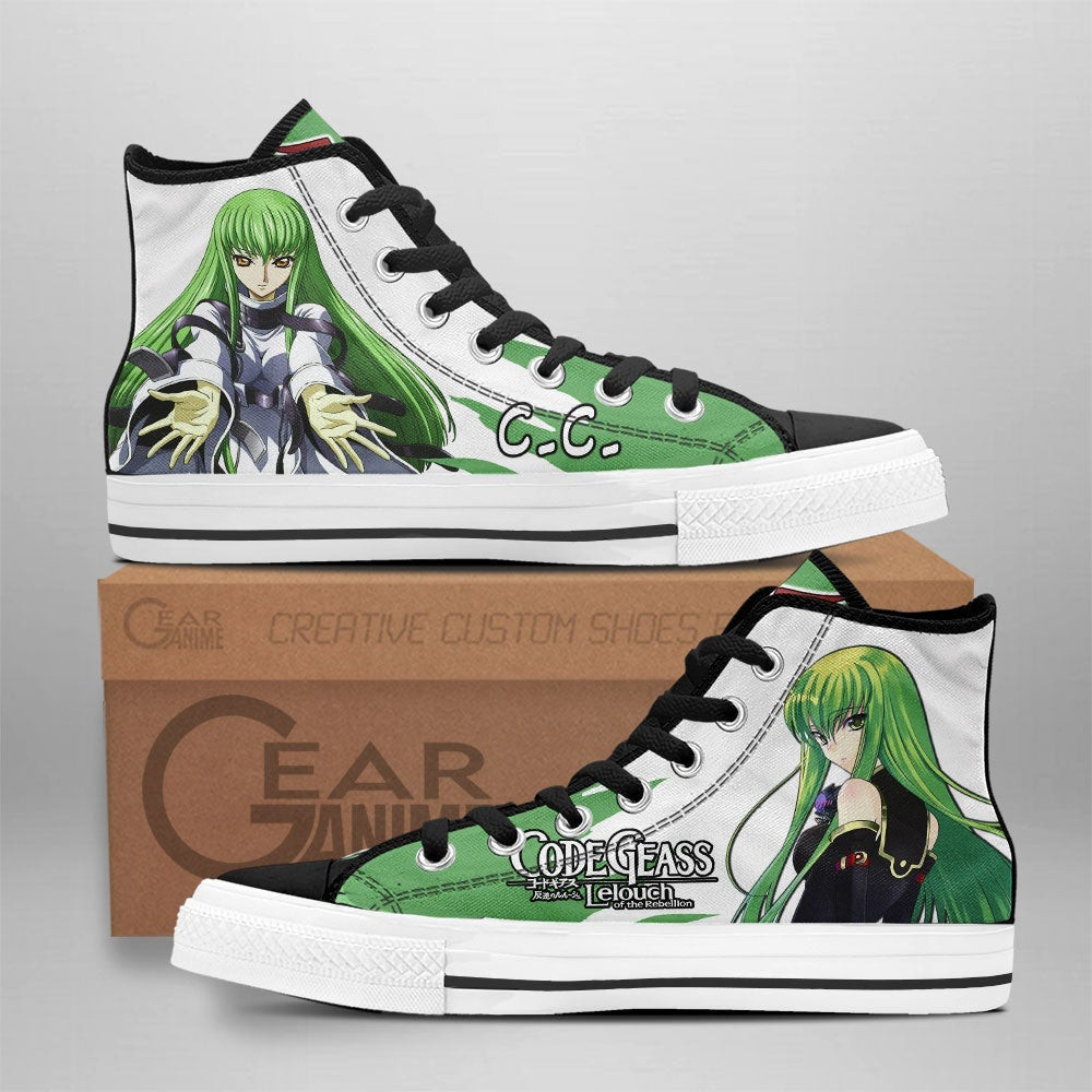 C.C. Custom Anime High-Top Canvas Shoes