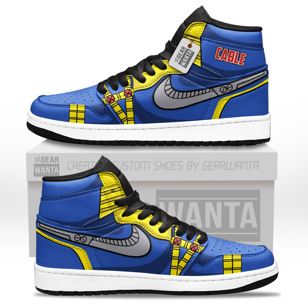 Cable Nathan Summers Custom Movie High-Top Leather Sneakers