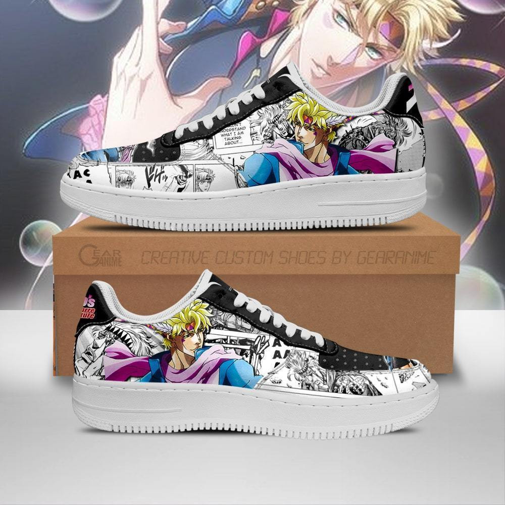 Caesar Zeppeli Custom Anime Low-Top Leather Sneakers