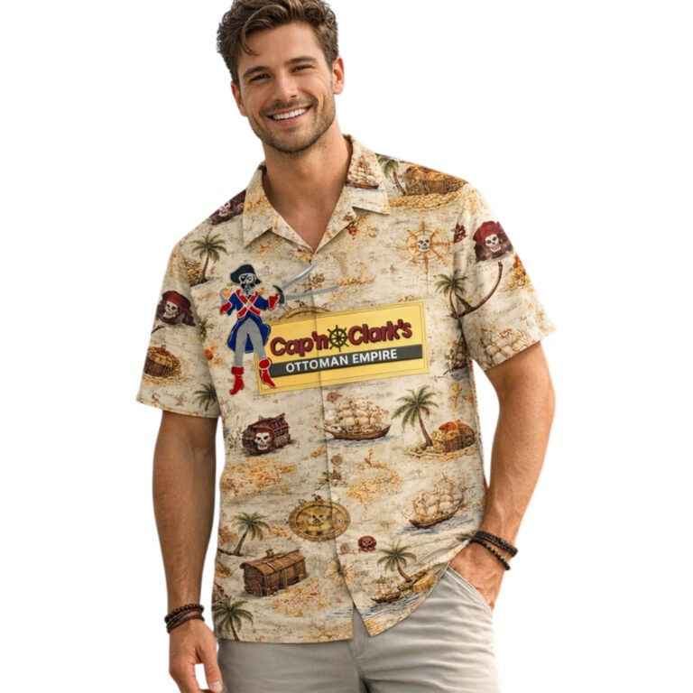 Cap’n Clark’s Ottoman Empire Hawaiian Shirt Cap'n Clark Aloha Shirt Gift For Men