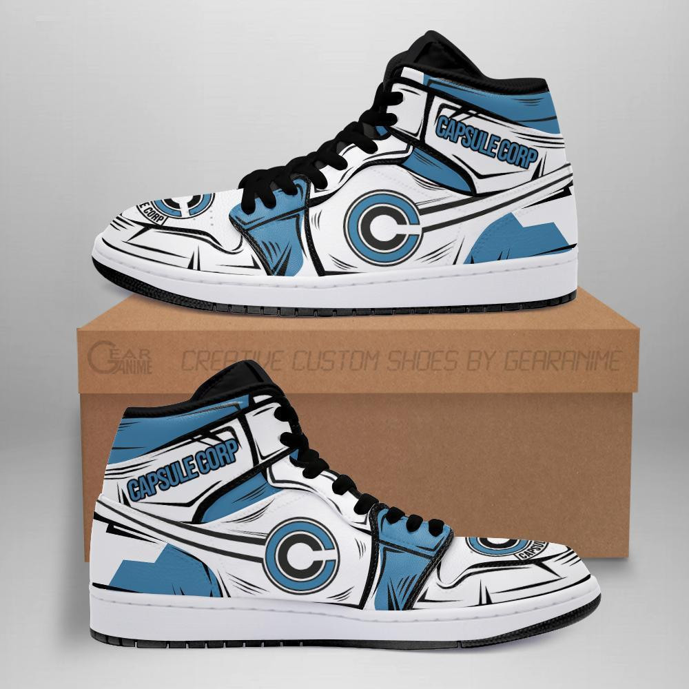 Capsule Corp Custom Anime High-Top Leather Sneakers Symbol Edition