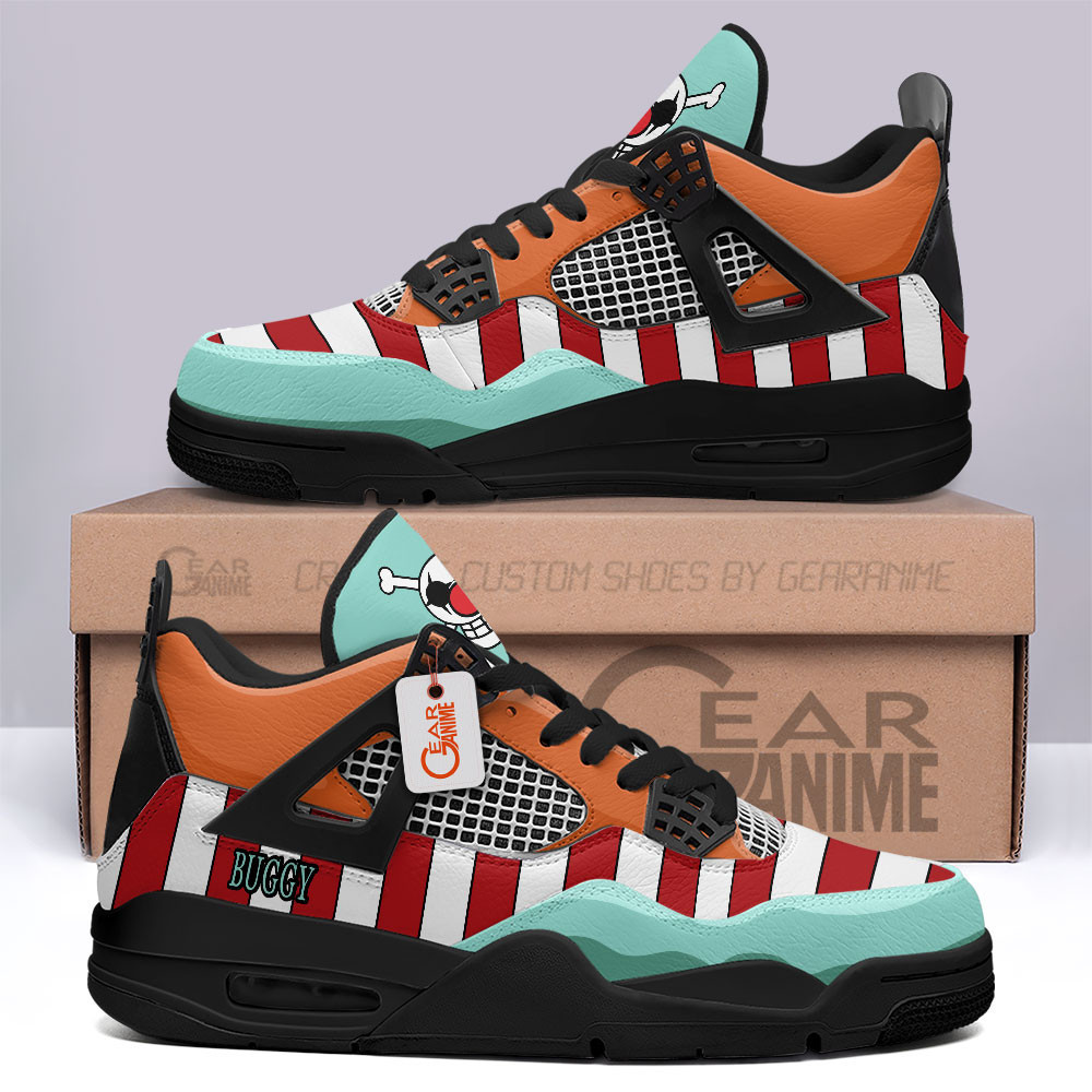 Captain Buggy Retro 4 Leather Sneakers The Star Clown Custom Name
