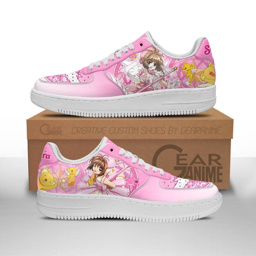 Cardcaptor Sakura Custom Anime Low-Top Leather Sneakers