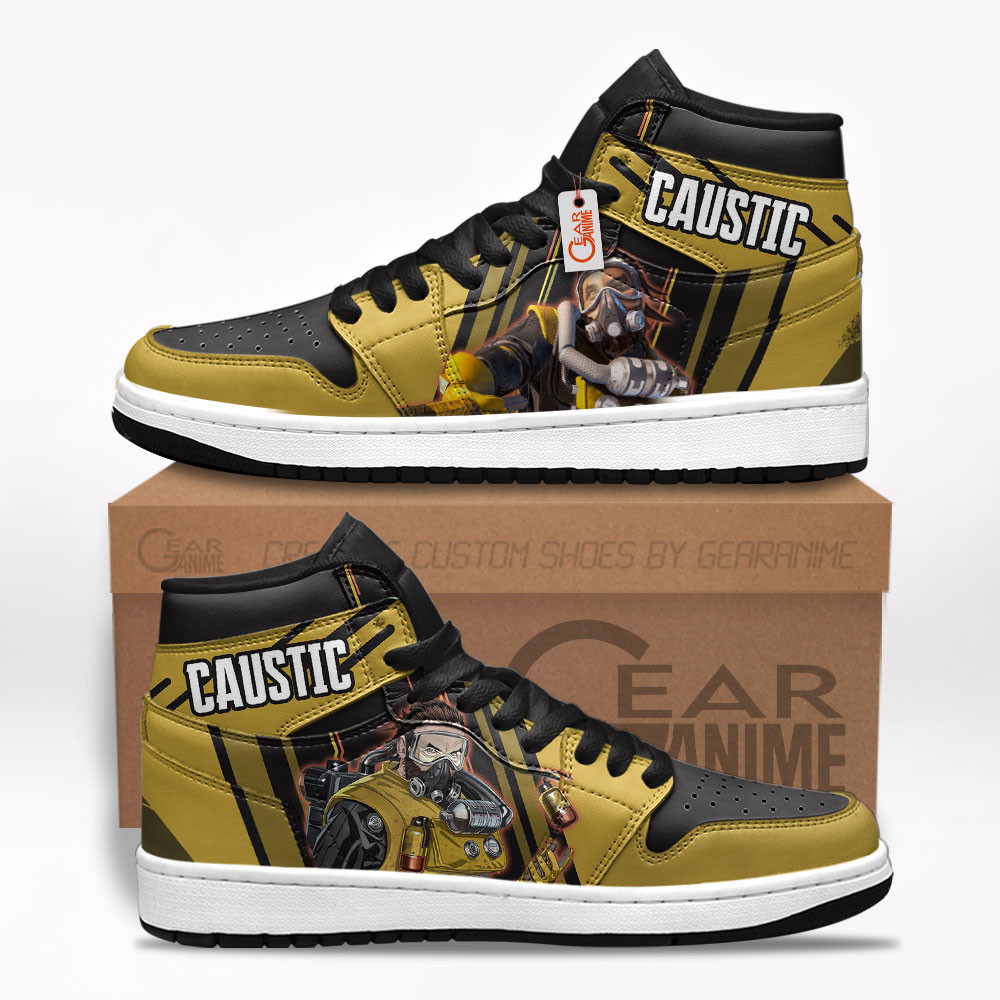 Caustic Custom Gaming High-Top Leather Sneakers Game Apex Legends Shoes