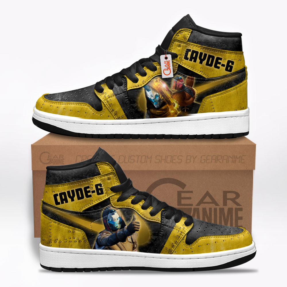 Cayde-6 Custom Gaming High-Top Leather Sneakers For Video Game Fans