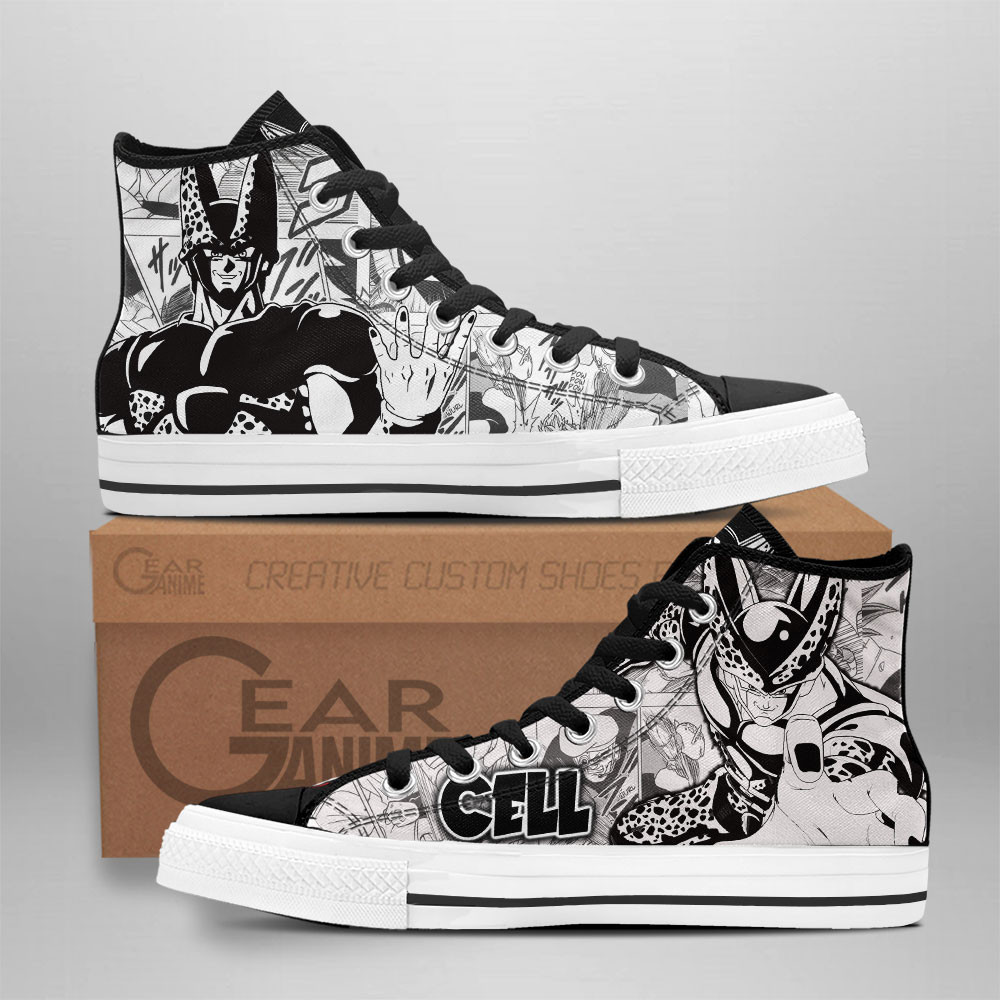 Cell Custom Anime High-Top Canvas Shoes