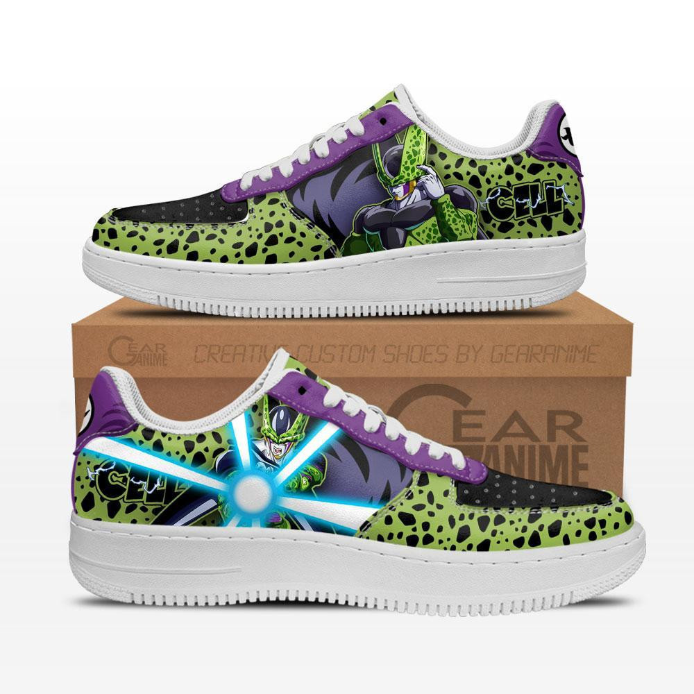 Cell Custom Anime Low-Top Leather Sneakers