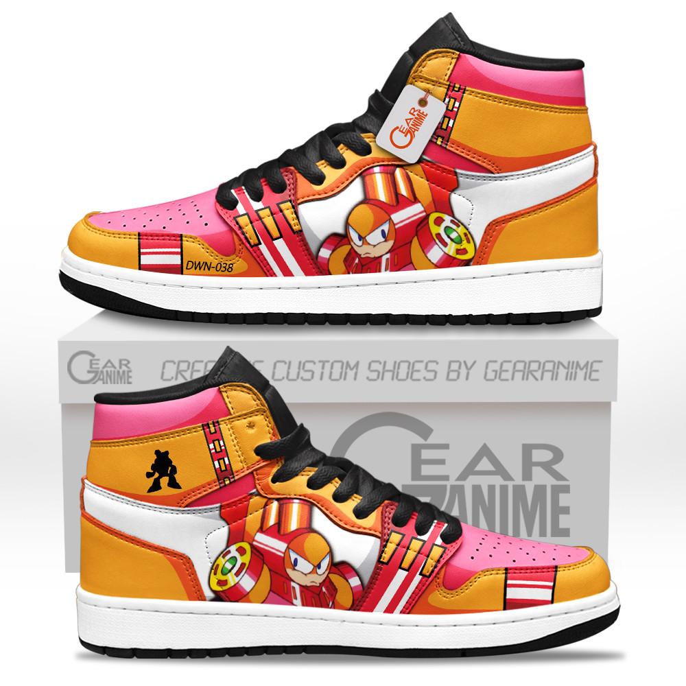 ChargeMan Custom Gaming High-Top Leather Sneakers Mega Man Shoes