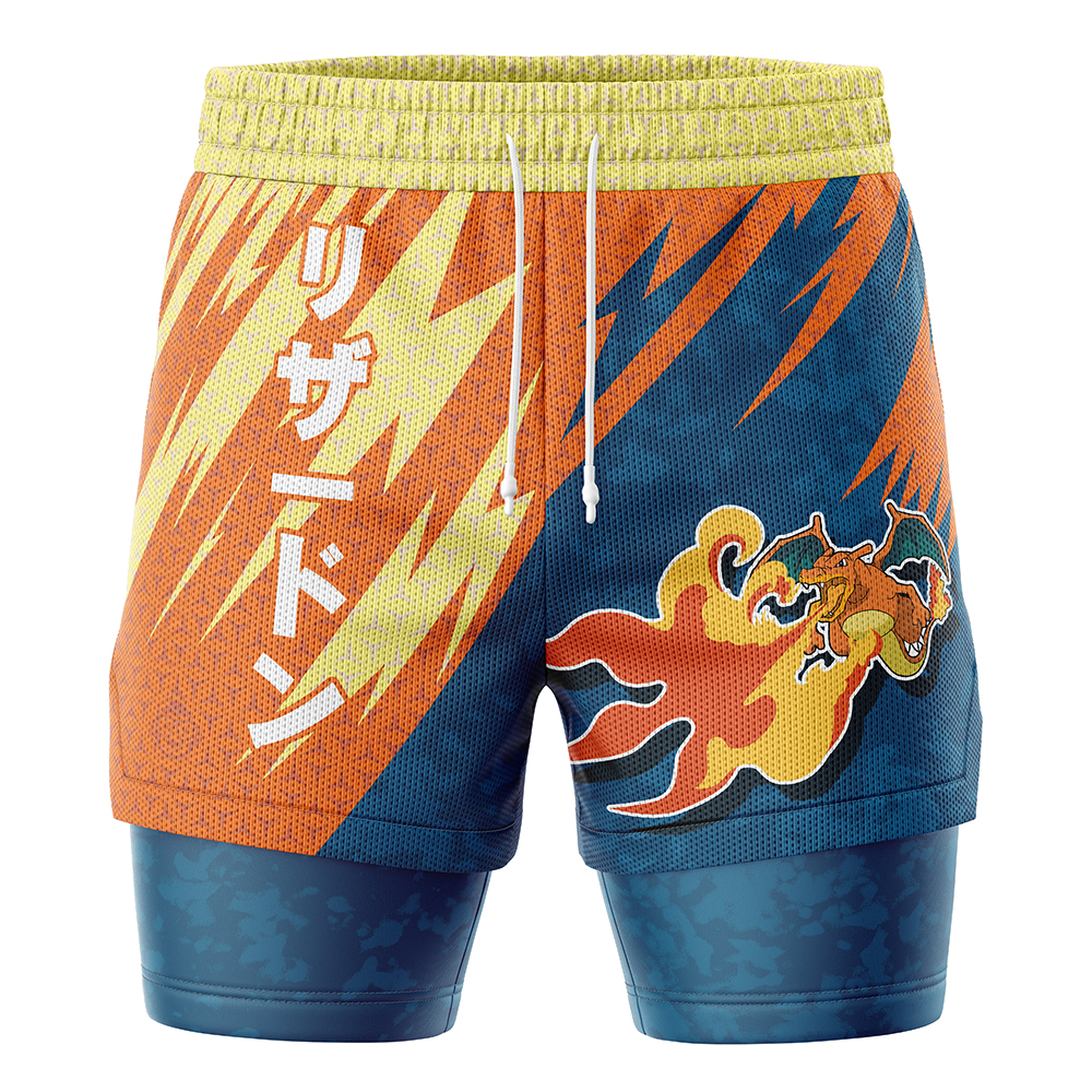 Charizard Attack V1 Pokemon 2-in-1 Performance Shorts
