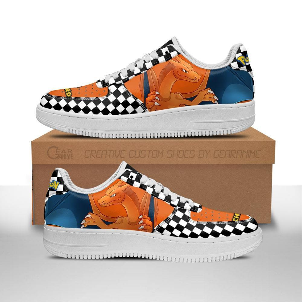 Charizard Custom Anime Low-Top Leather Sneakers