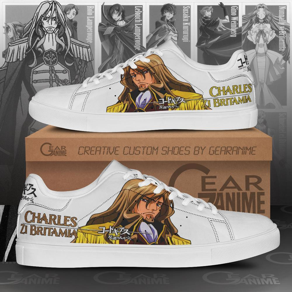 Charles Zi Britamia Custom Anime Classic Court Shoes