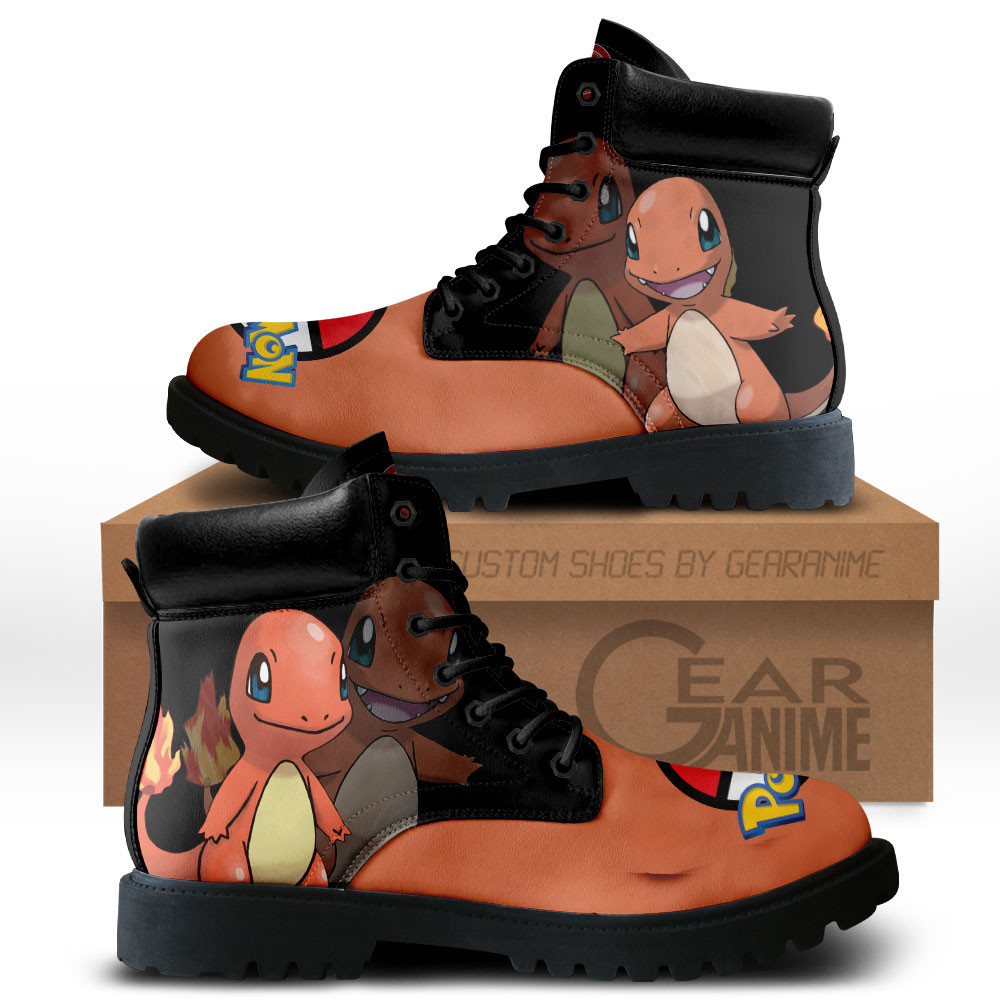 Charmander Custom Anime Combat Boots MV0512