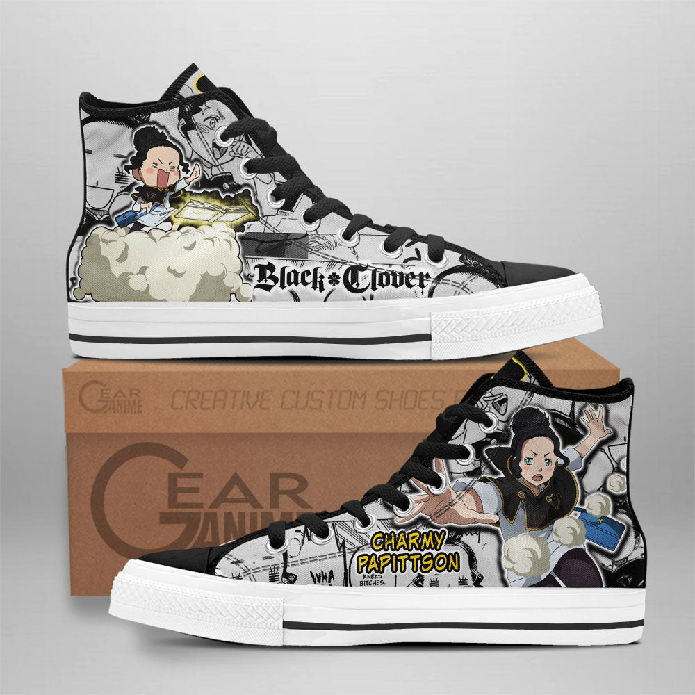 Charmy Papittson Custom Anime High-Top Canvas Shoes