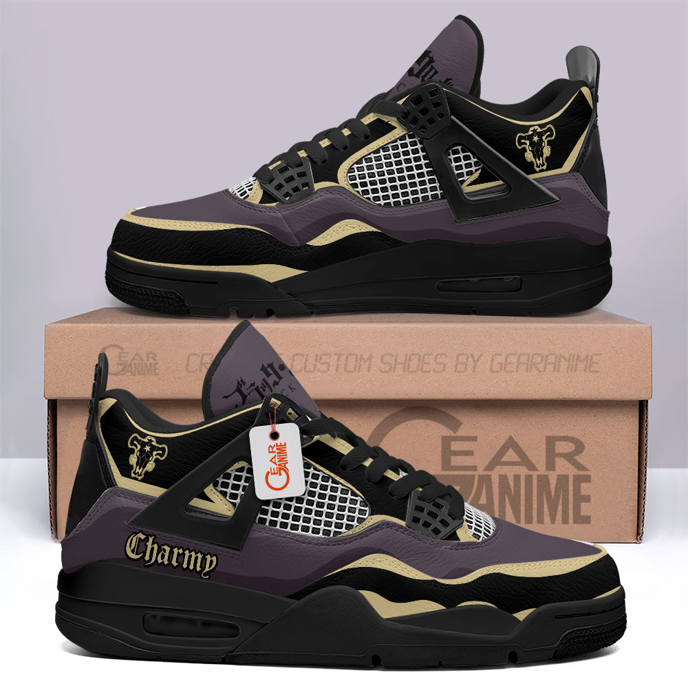 Charmy Pappitson Retro 4 Leather Sneakers Custom Name