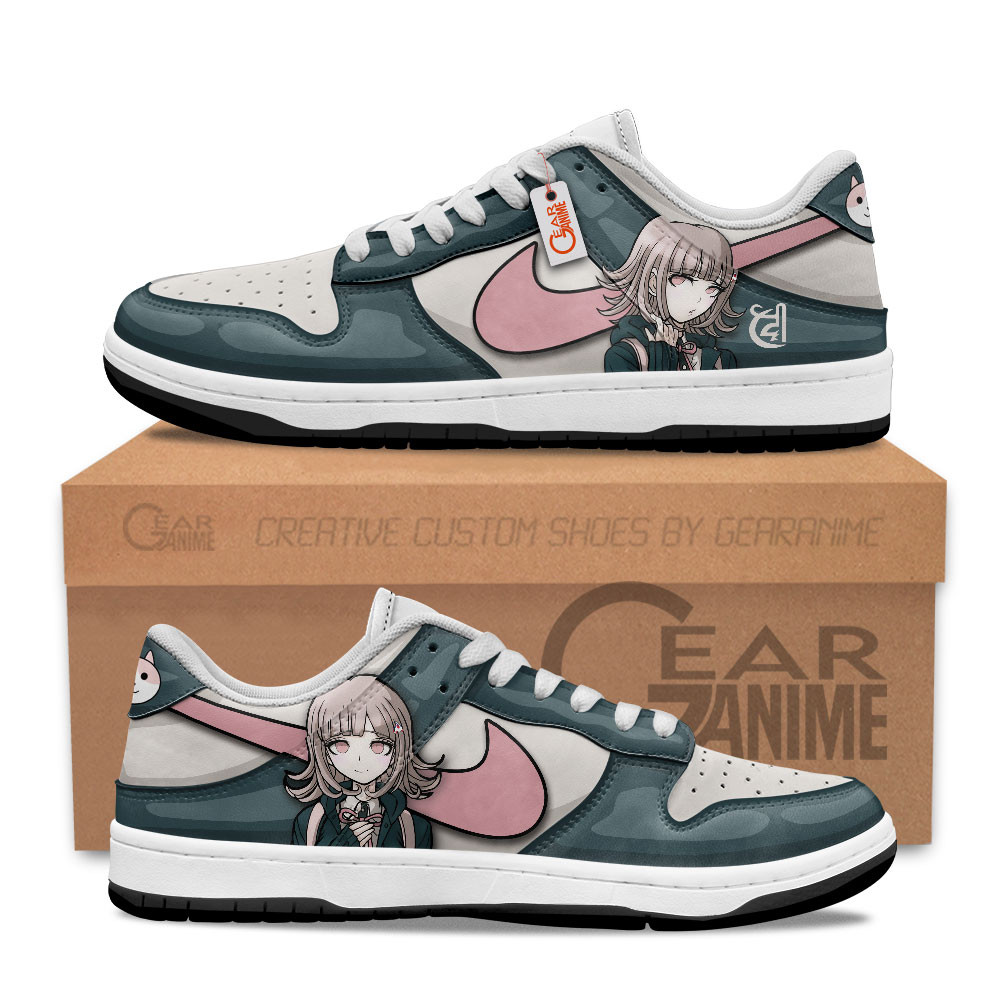 Chiaki Nanami Custom Anime Low-Top Skate Sneakers