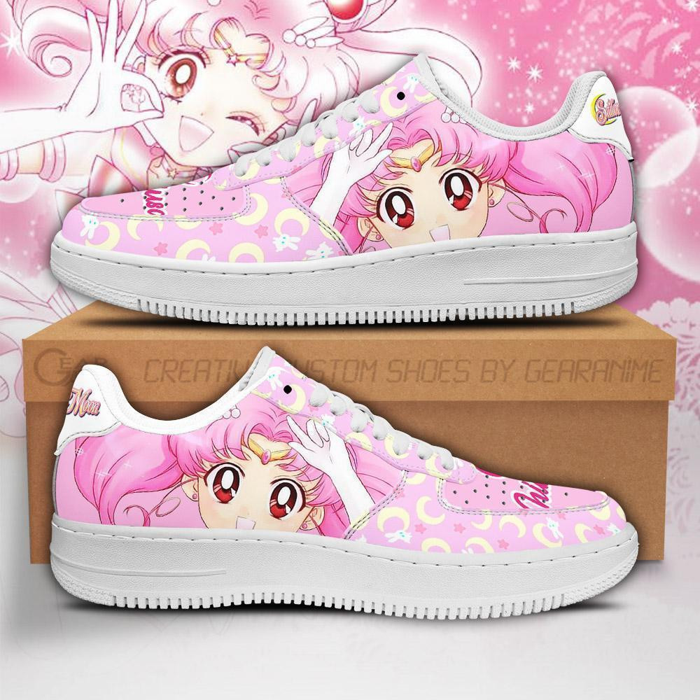 Chibiusa Custom Anime Low-Top Leather Sneakers