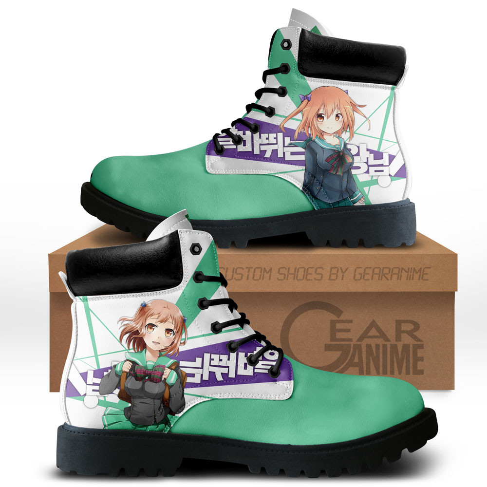 Chiho Sasaki Custom Anime Combat Boots NTT071