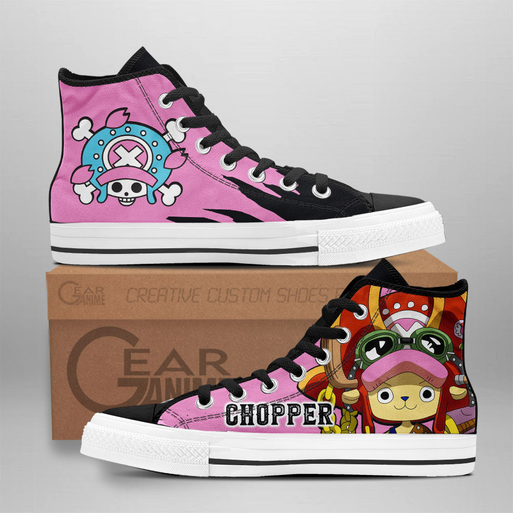 Chopper Custom Anime High-Top Canvas Shoes Film Red Edition