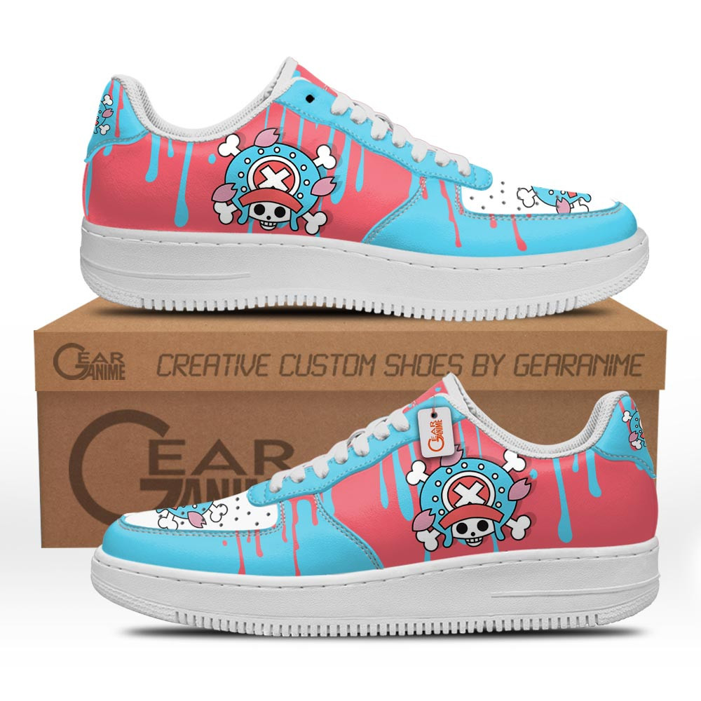 Chopper Symbol Custom Anime Low-Top Leather Sneakers