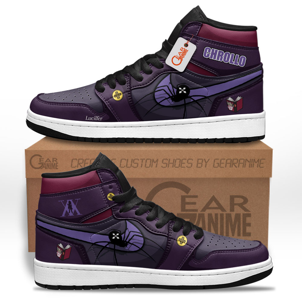 Chrollo Lucilfer High-Top Leather Sneakers Custom Name