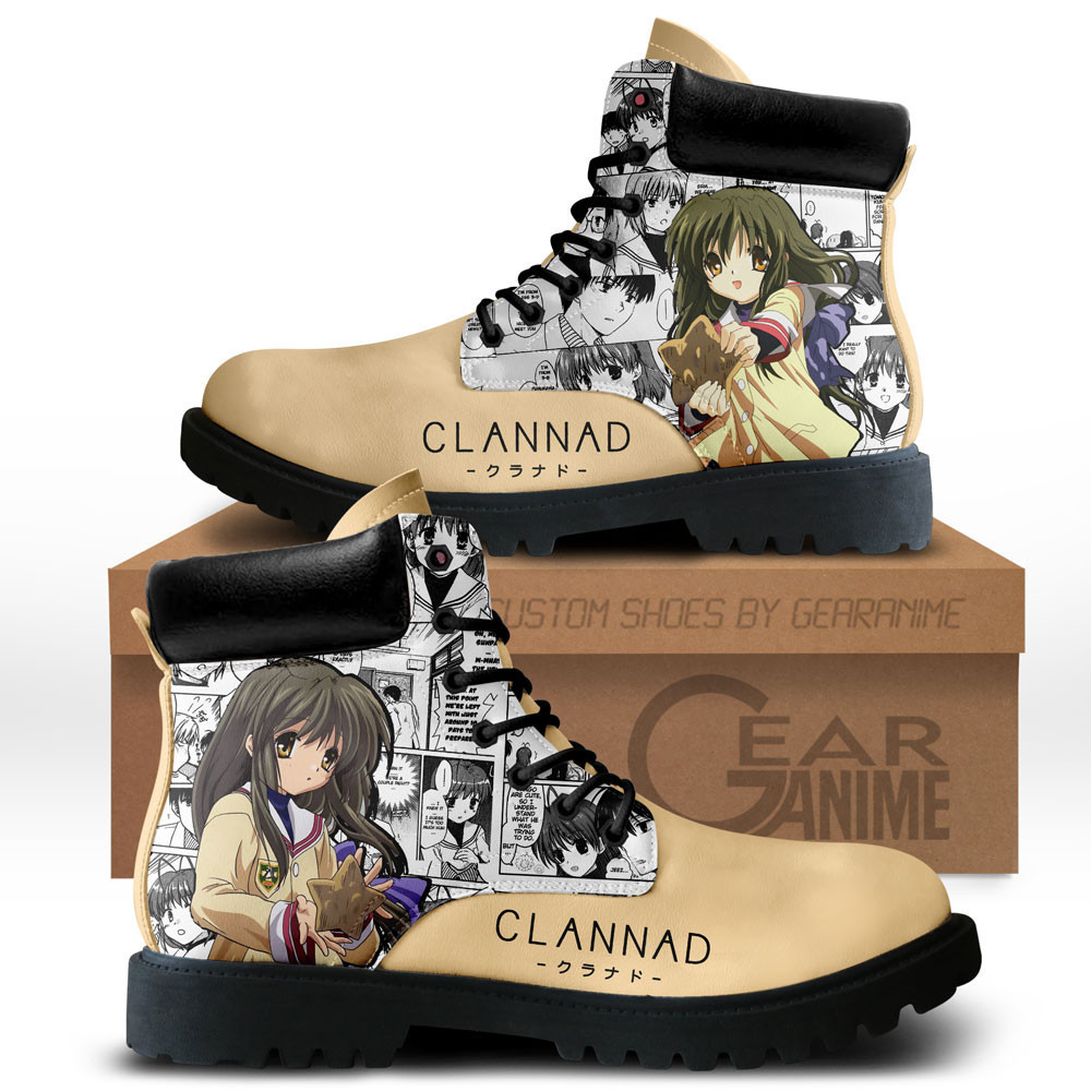 Clannad Fuko Ibuki Custom Anime Combat Boots NTT191