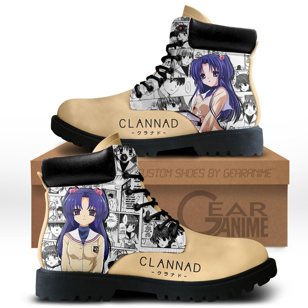 Clannad Kotomi Ichinose Custom Anime Combat Boots NTT191