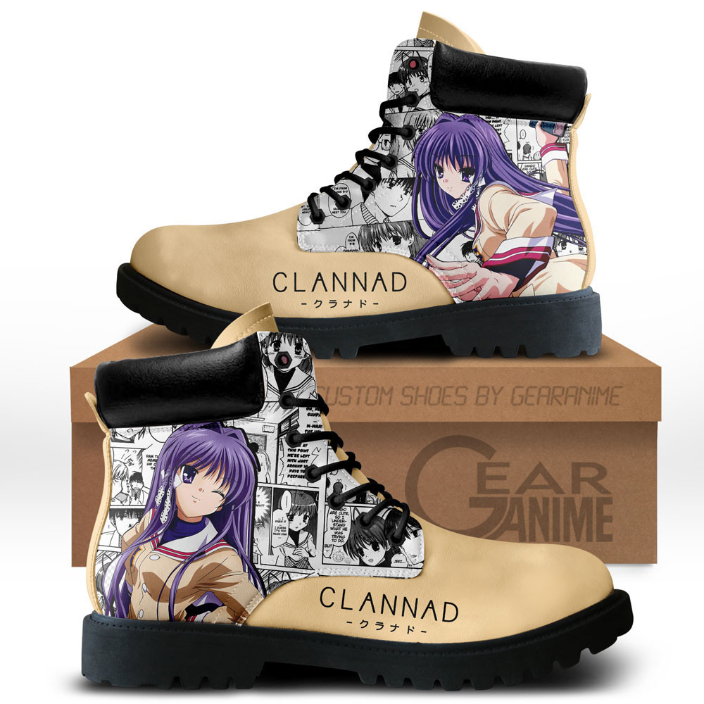 Clannad Kyou Fujibayashi Custom Anime Combat Boots NTT191